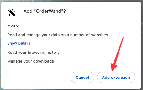 Add extension