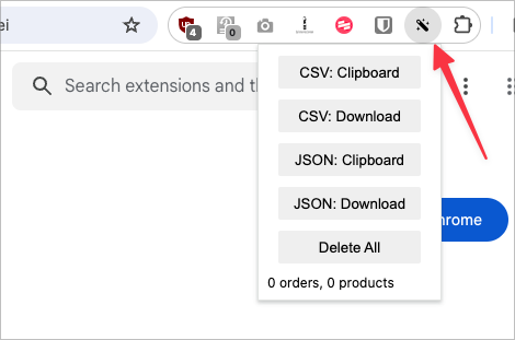 OrderWand clicked mode