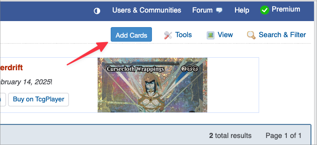 Add cards